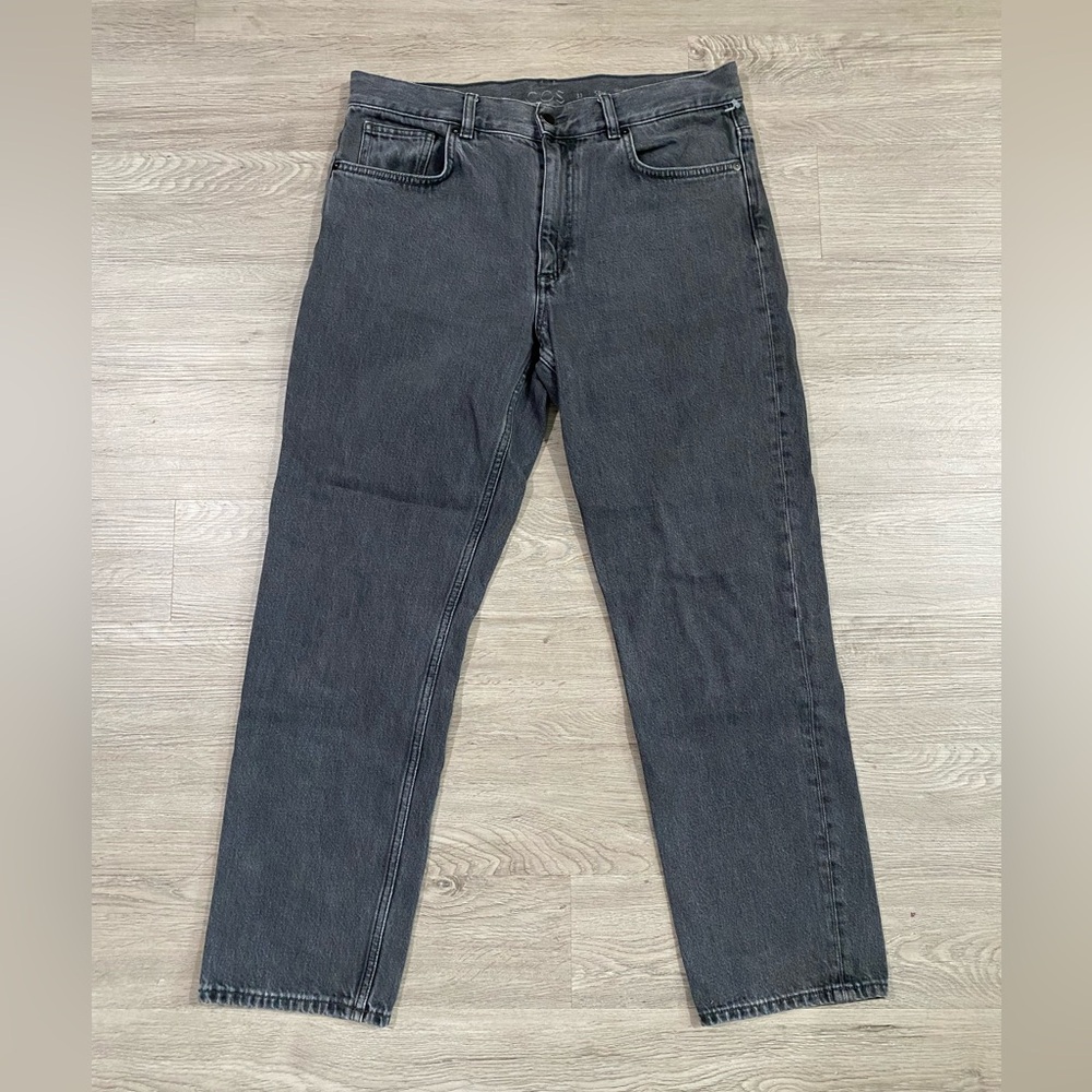 Cos Slim Leg Cropped Length Mid Rise Gray Jeans‎ Women’s Size 31